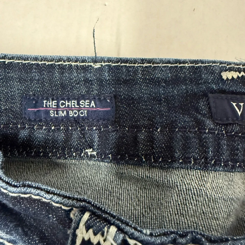 Vigoss Women's Blue the Chelsea Slim Boot Jeans size 9/10 length 33 - Picture 4 of 15
